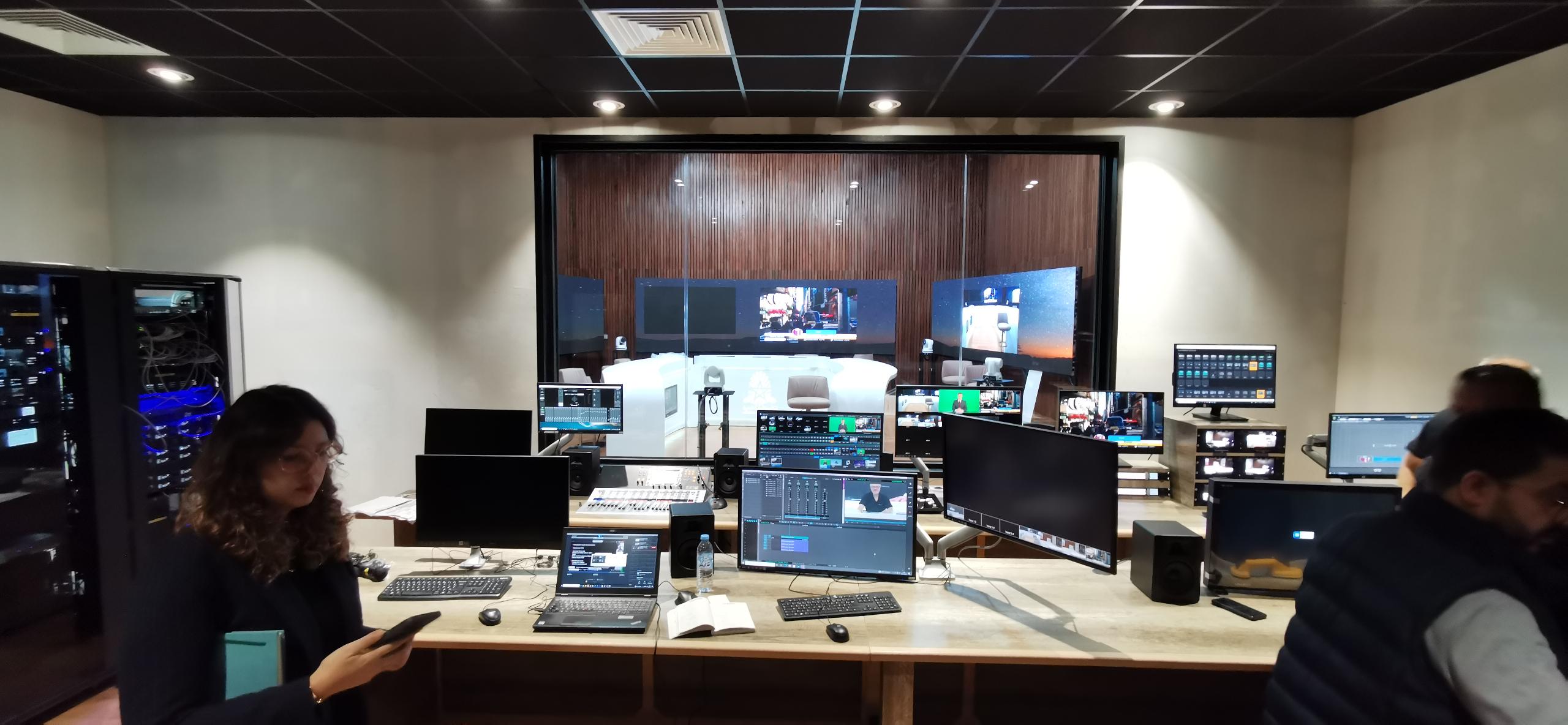 Studio Télé de l'Académie du Royaume du Maroc acoustique